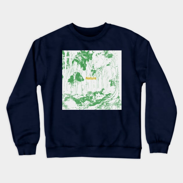 Escape to the Woods: Find Your Zen in Nature Crewneck Sweatshirt by DigitaFix